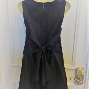 NWT Neiman Marcus Tie-Back Tunic Tank Medium Navy